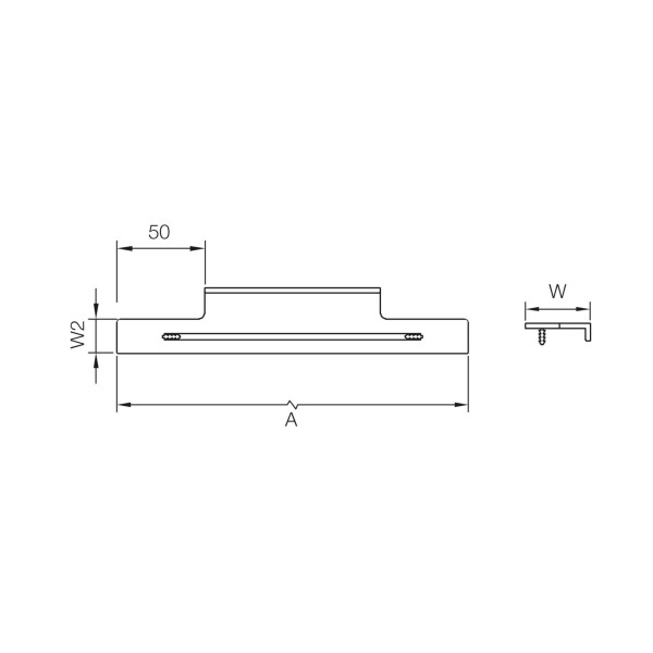 Tirador pestaña LINEAR 2