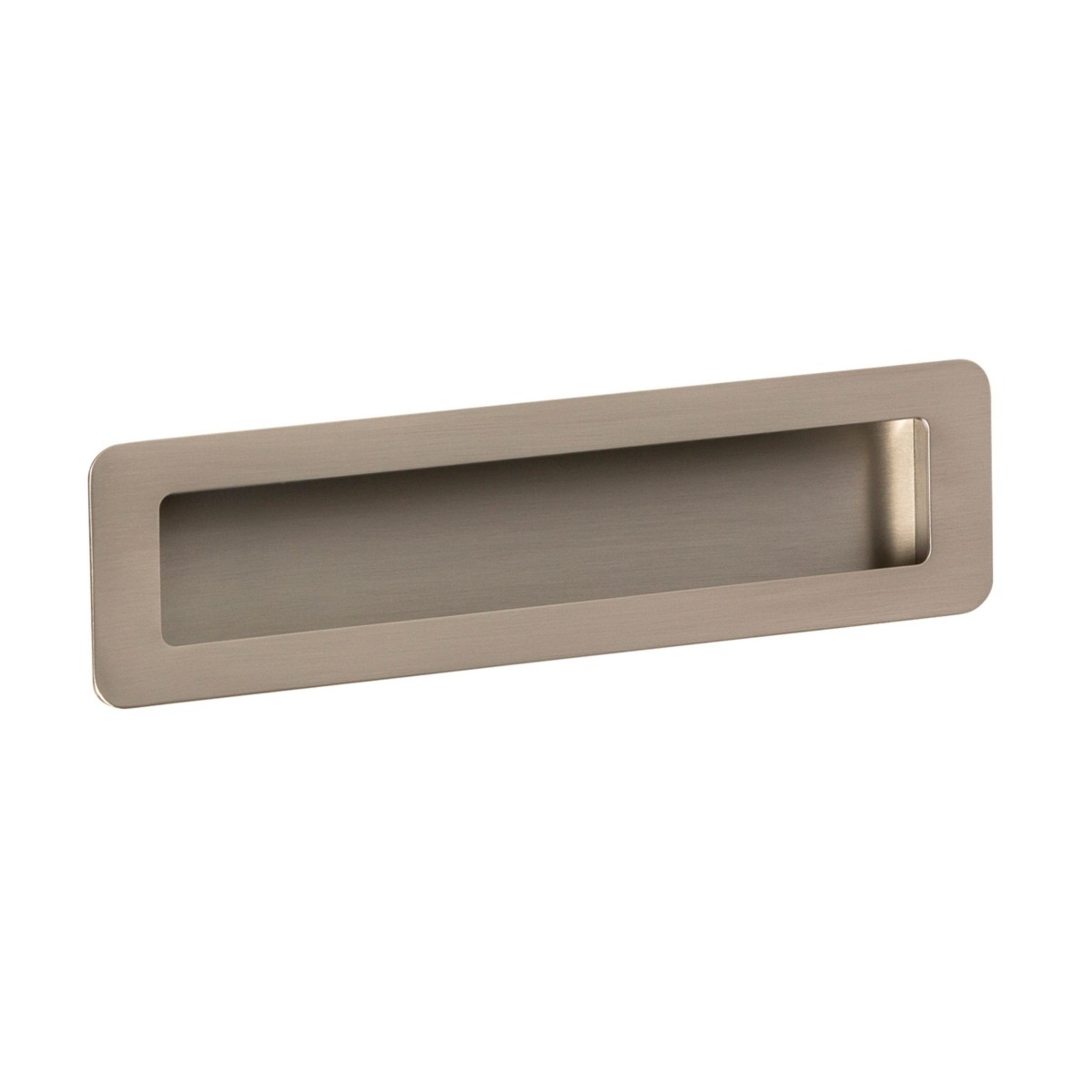 Tirador Embutido a la puerta LOW rectangular con puntas redondas