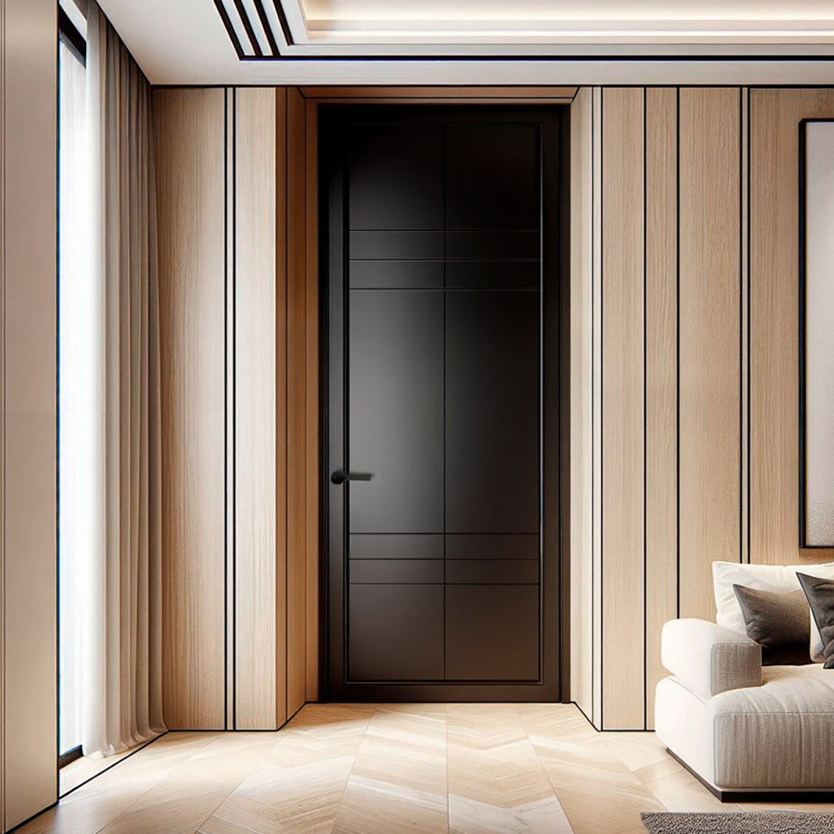 Puerta hasta el techo lacada modelo Taray