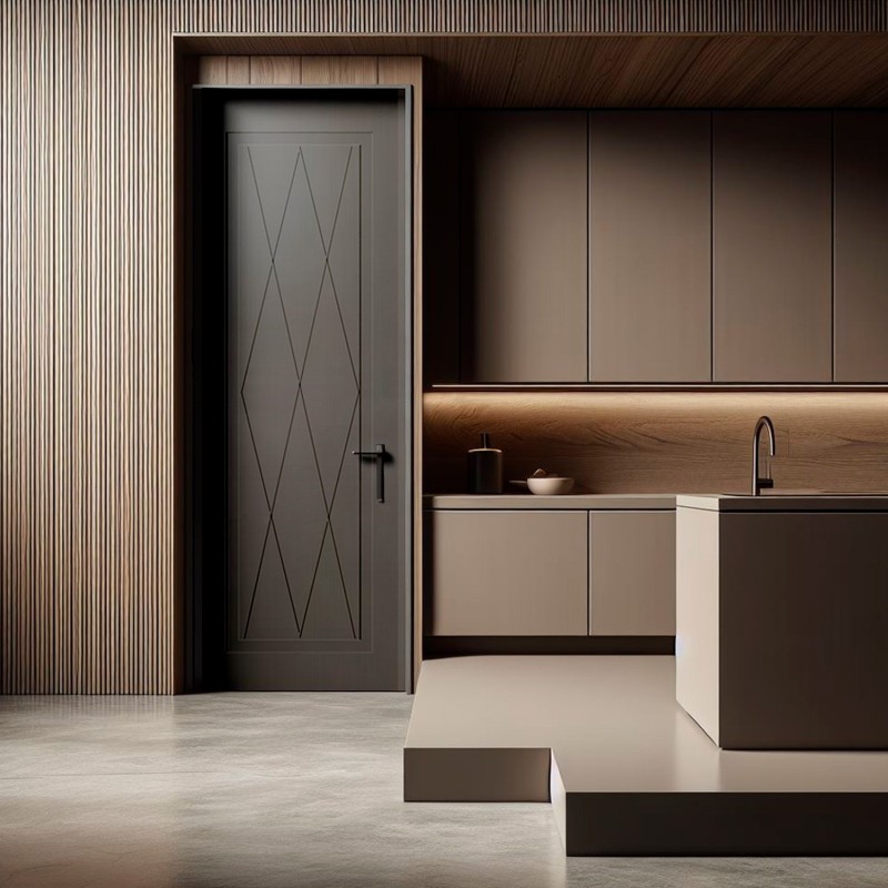 Puerta Interior Lacada Modelo Rombo