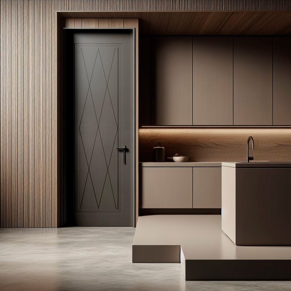 Puerta Interior Lacada Modelo Rombo