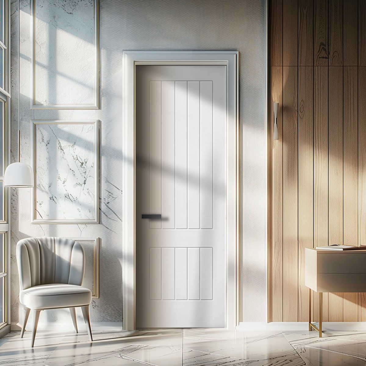 Puerta Interior Blanca Modelo Llobregat
