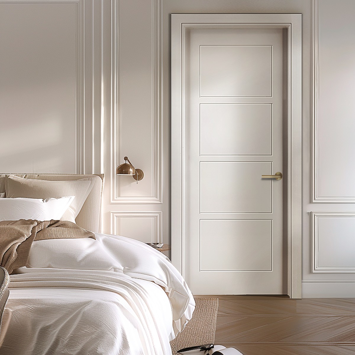 puerta interior blanca lacada cavalier