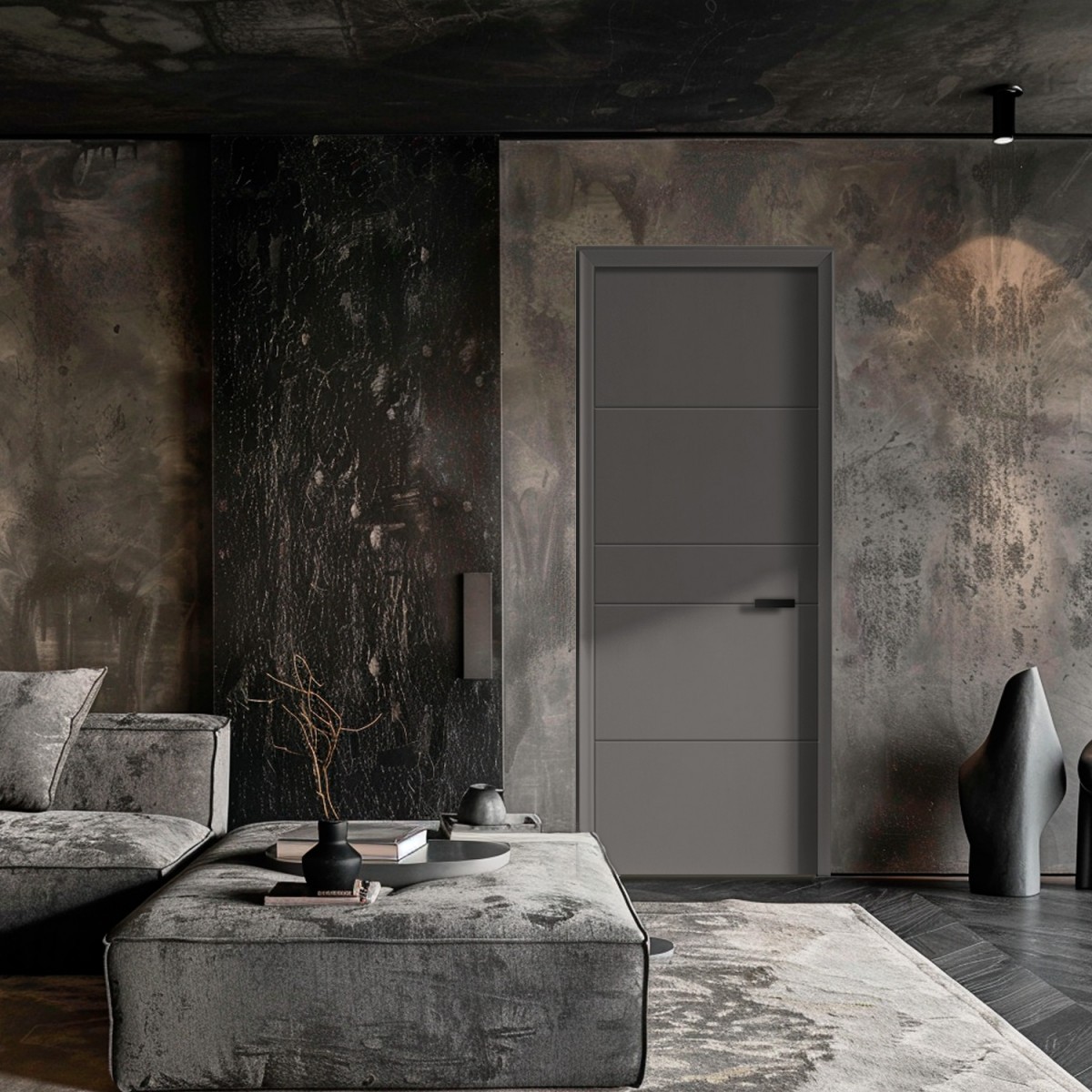 Puerta Interior Gris Modelo Salamanca