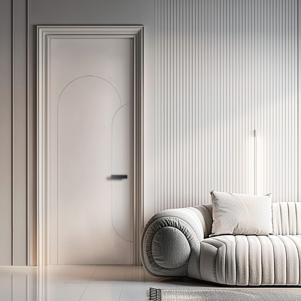 Puerta Interior Blanca Lacada Modelo Celestial