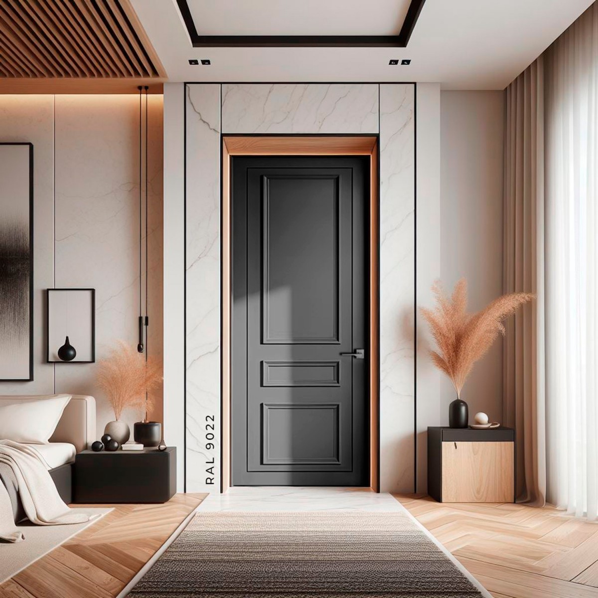 Puerta Interior Gris Modelo Team