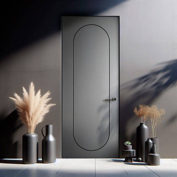 Puerta Invisible lacada modelo Redo