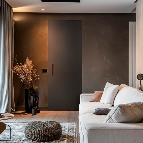 Puerta Invisible lacada modelo Límite