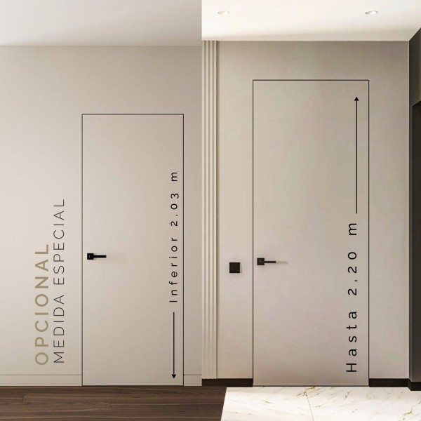 Puerta Invisible lacada modelo Milo