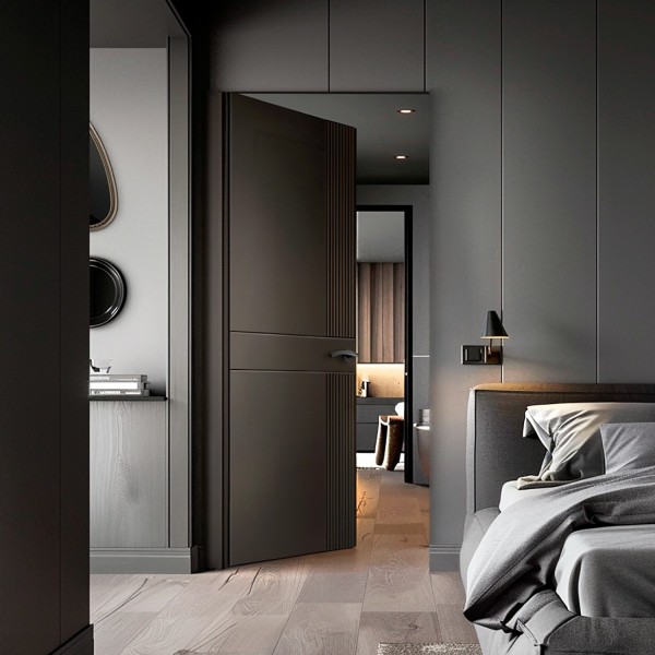 Puerta Invisible lacada modelo Milo