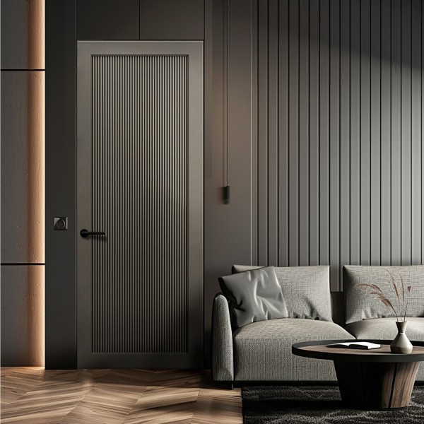 Puerta Invisible lacada modelo Maya