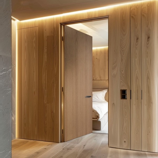 Puerta Invisible de madera- Lisa 2