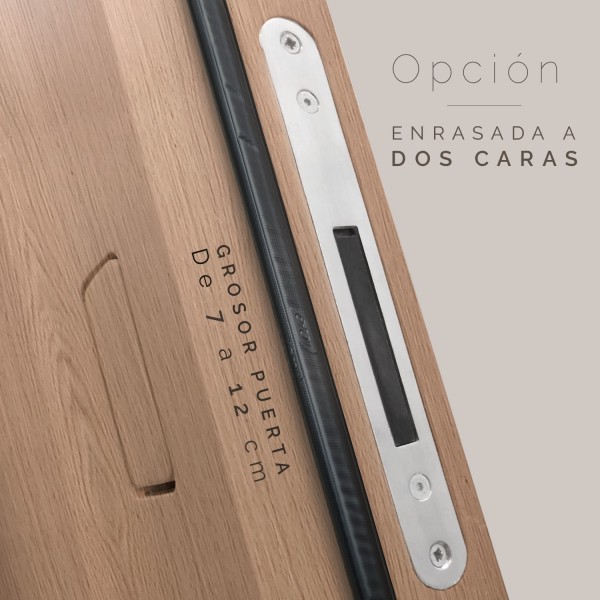 Puerta Invisible madera - Lacio