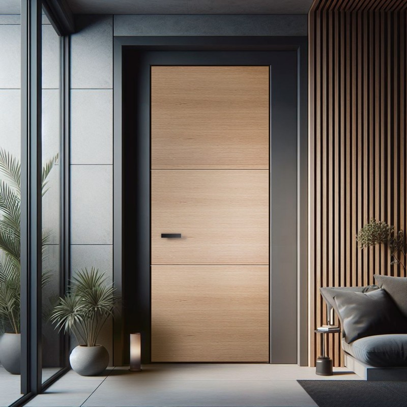 Puerta Invisible madera - Lacio