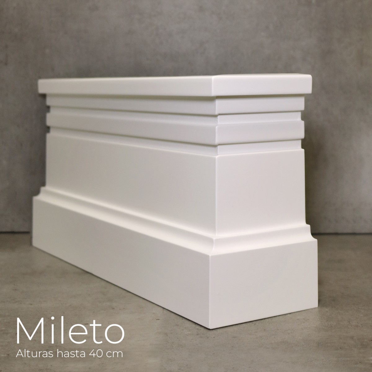Rodapié Lacado modelo Mileto (opción color Ral)