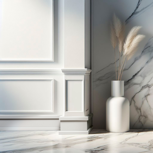 Rodapié Blanco Lacado modelo Colonial® (opción color Ral)