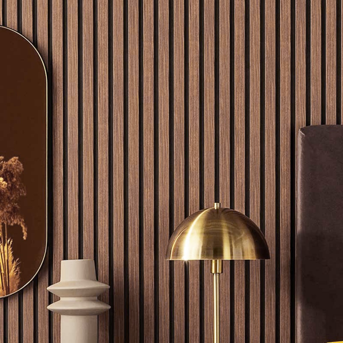 Revestimiento de pared de listones Mocca M Line