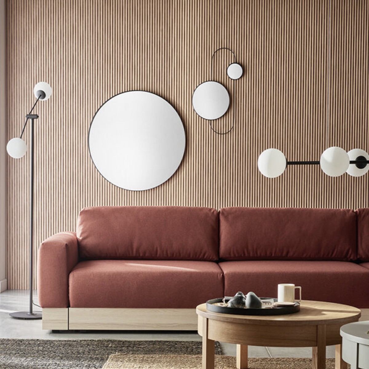 Revestimiento de pared de listones Natural S Line