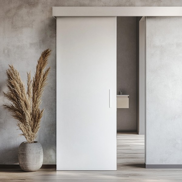 Puerta corredera con faldón Lacada Lisa 2