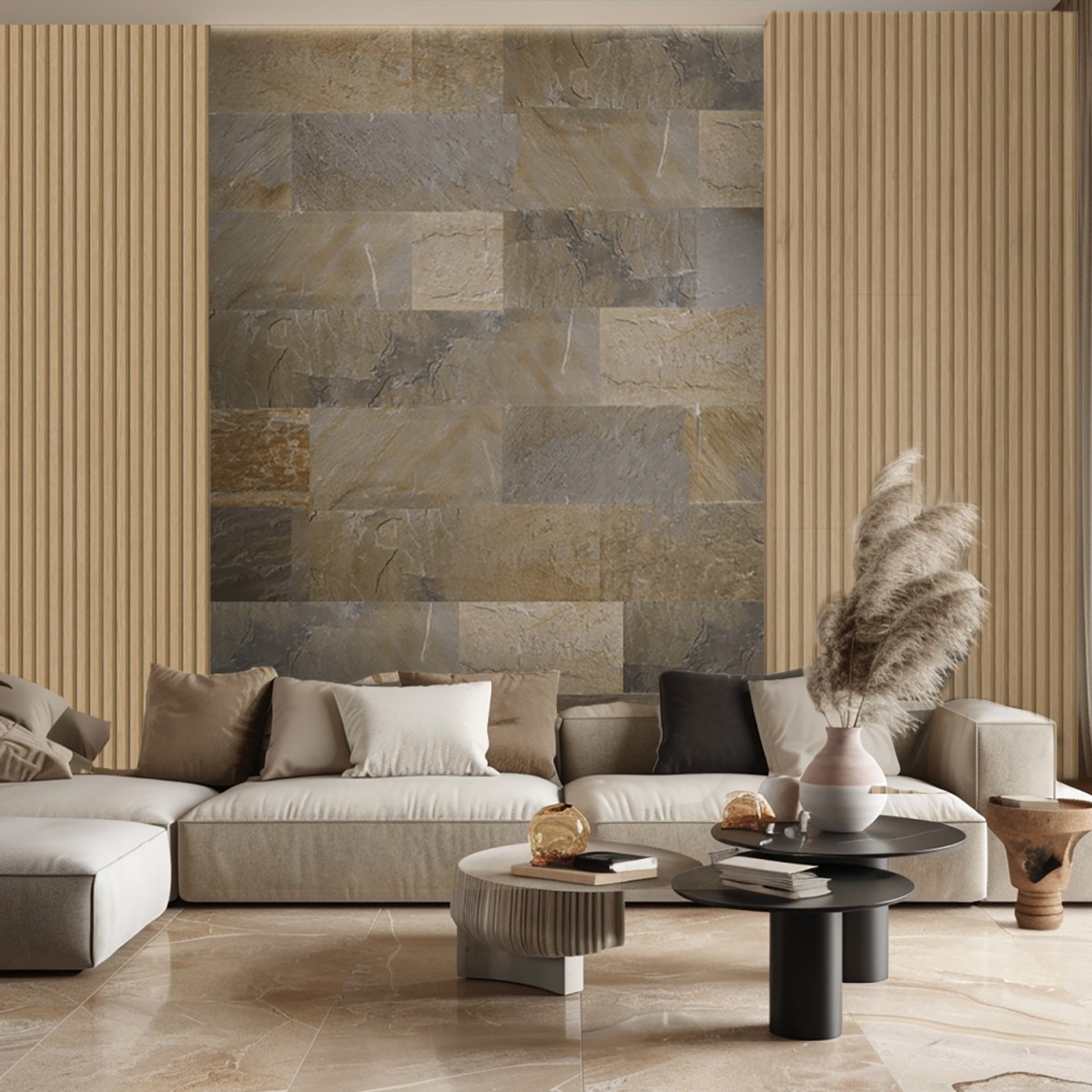 Revestimiento PVC CUARZITA BIRMINGHAM Baridecor AQUA