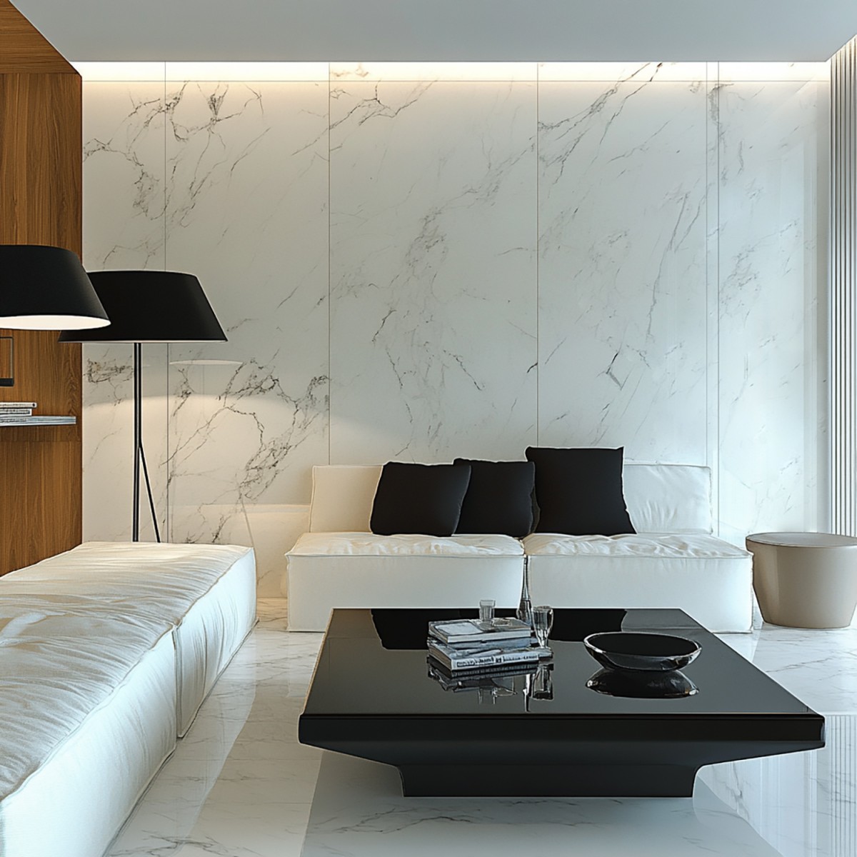 Panel revestimiento pared Carrara Marble