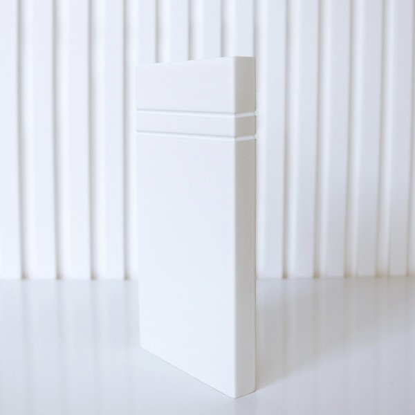 Plinto lacado Recto 2 canales