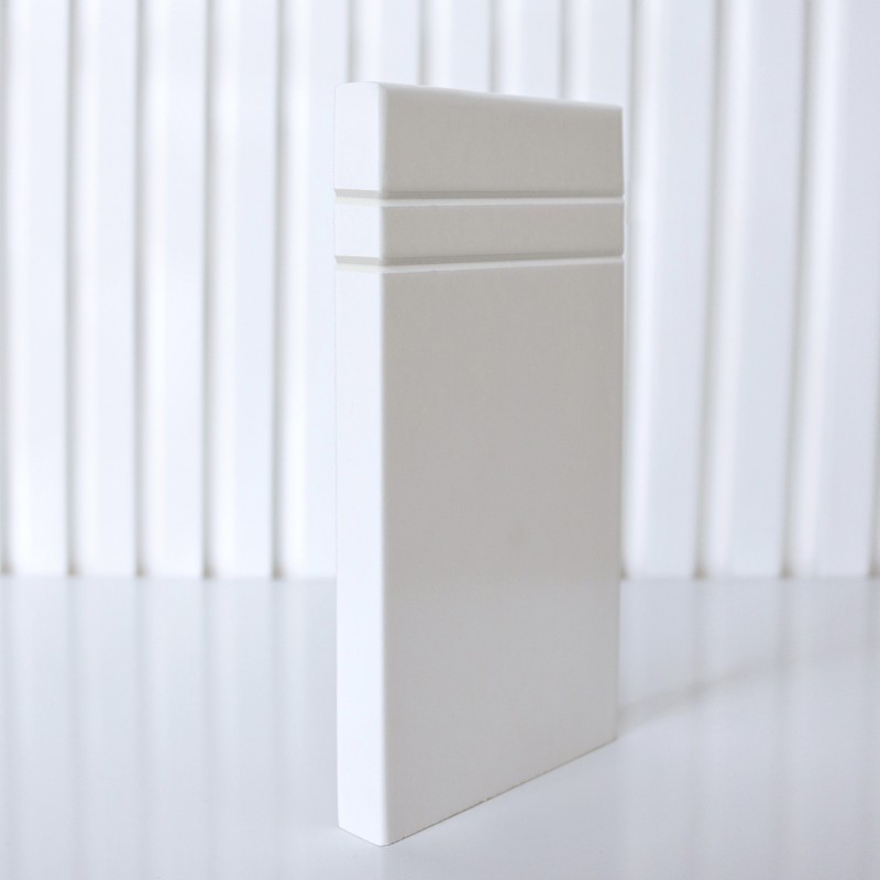 Plinto lacado Recto 2 canales