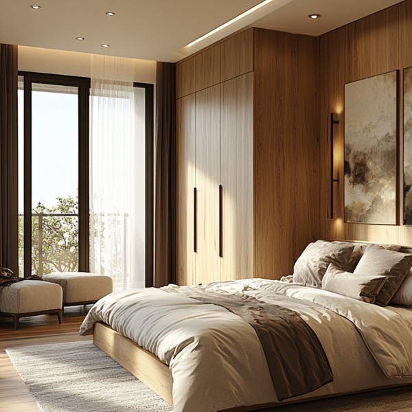 Puerta de armario madera abatible Lisa