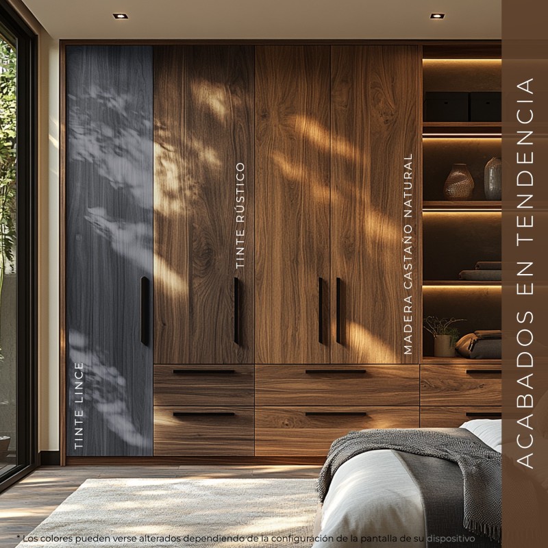 Puerta de armario madera abatible Lisa