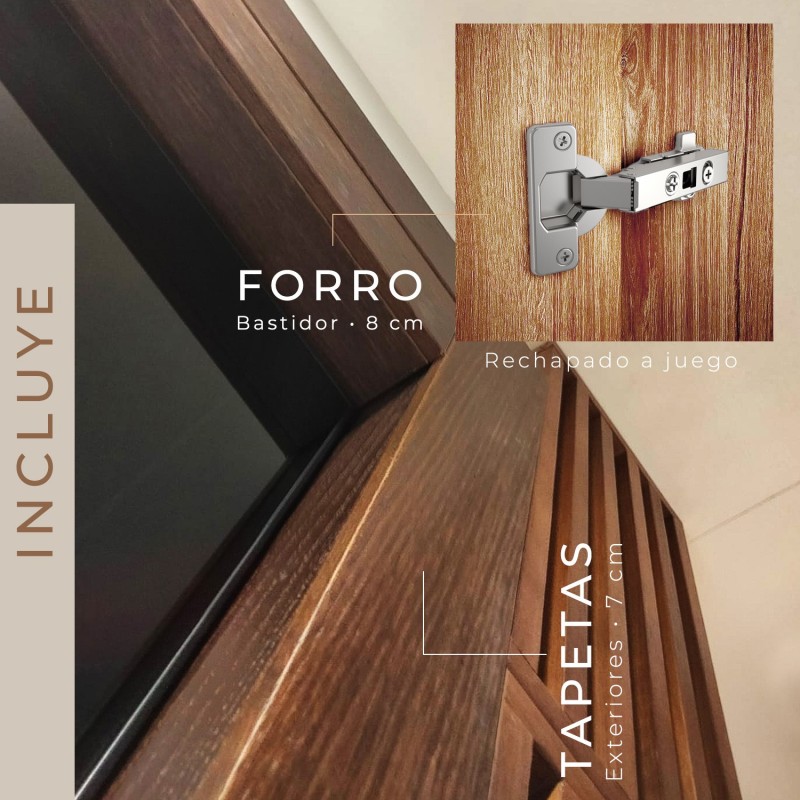 Puerta de armario madera abatible Lisa