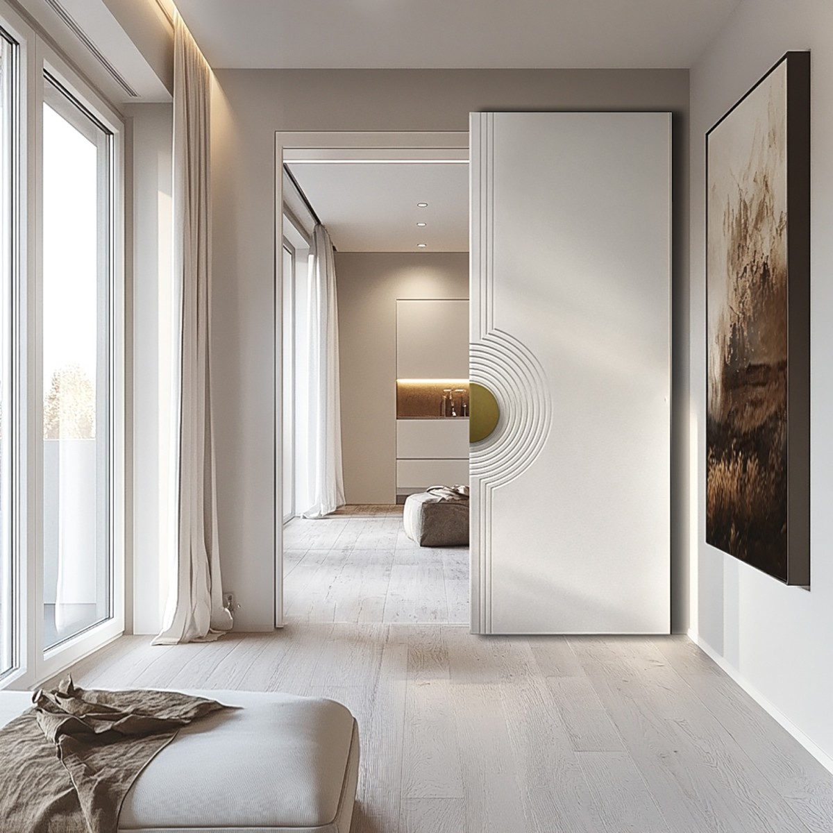Puerta corredera guía oculta Lacada Enebro (modelo exclusivo corredera)