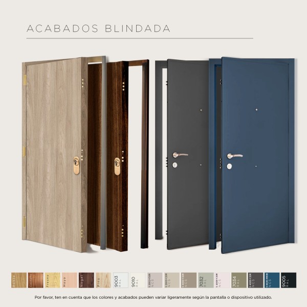 Puerta blindada Lacada