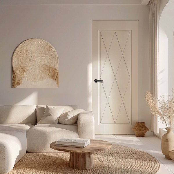 Puerta Invisible lacada modelo Rombo 2