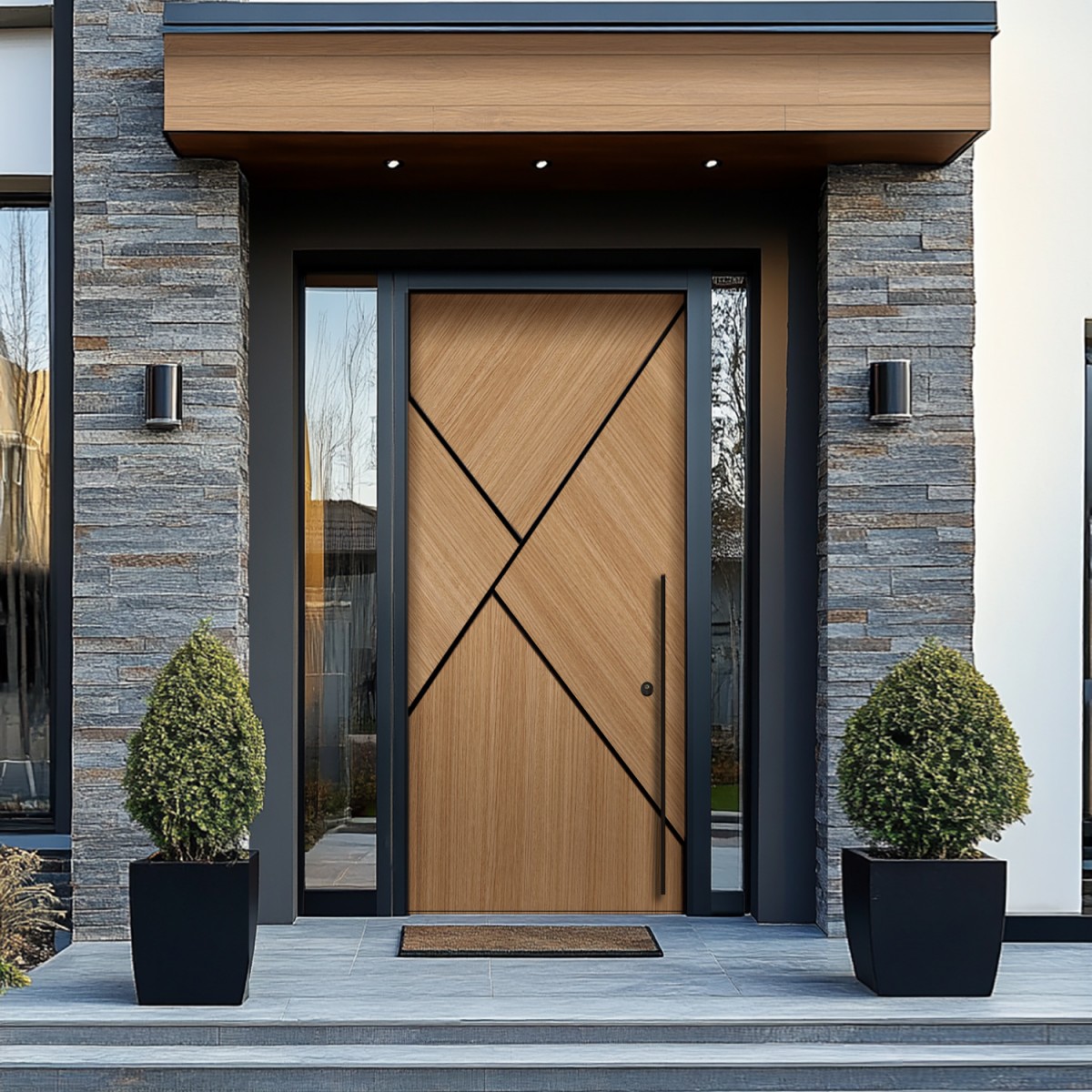 Puerta exterior madera Ava