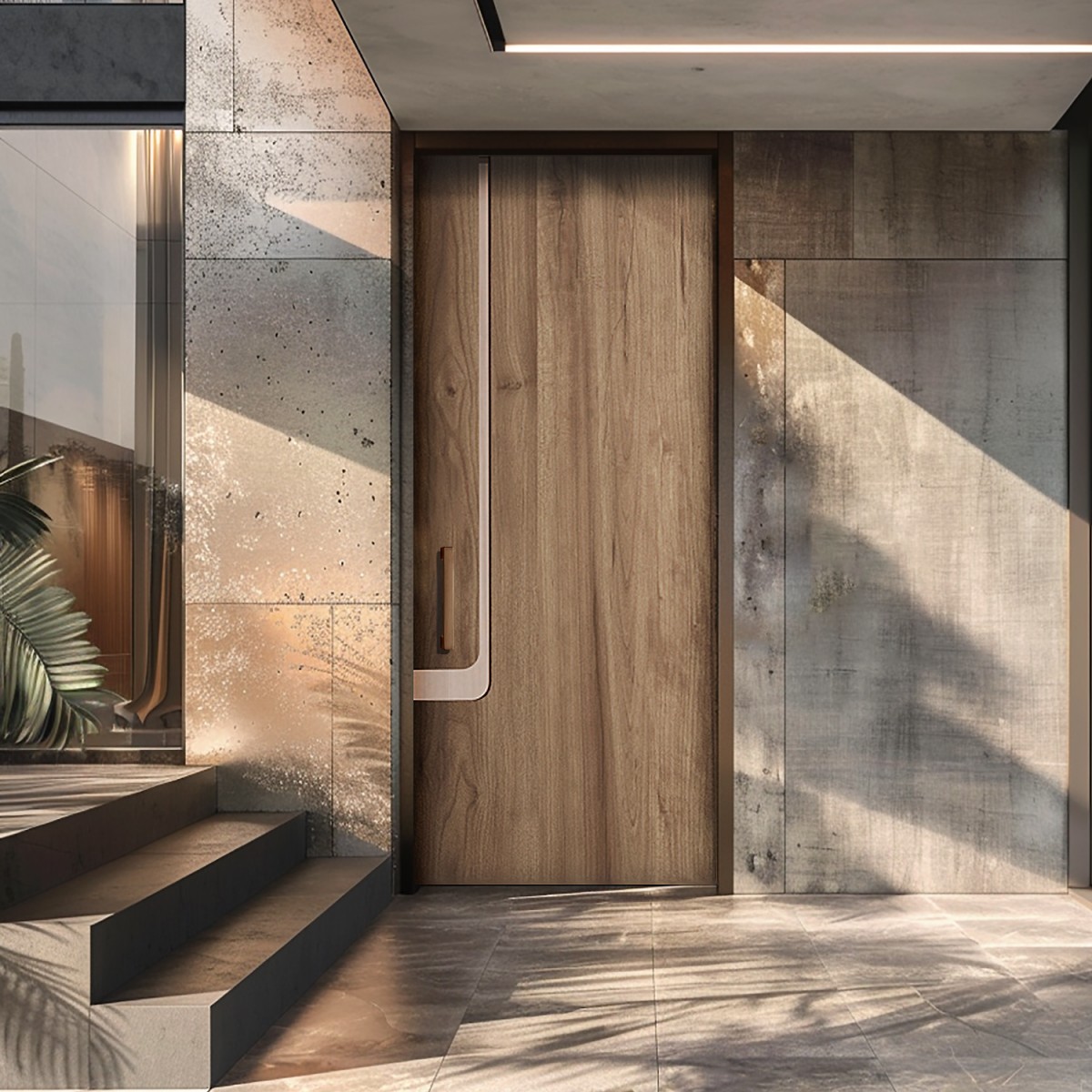 Puerta exterior madera Reed