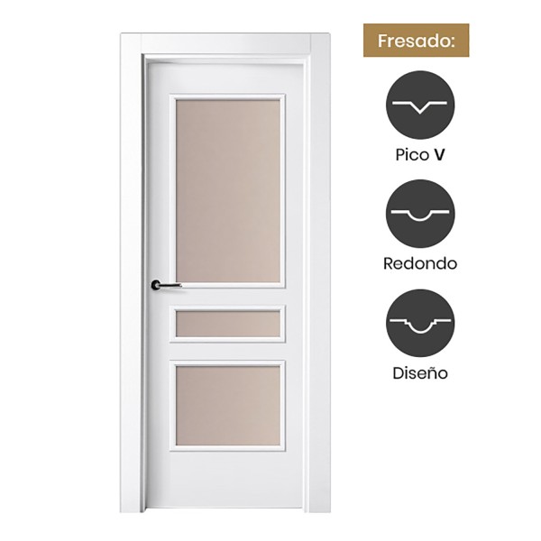 Puerta Interior Lacada Modelo Zamora 3V 2