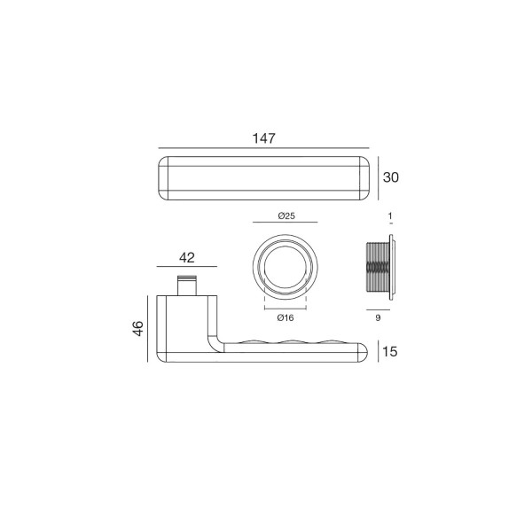 Osaka - Manilla roseta redonda