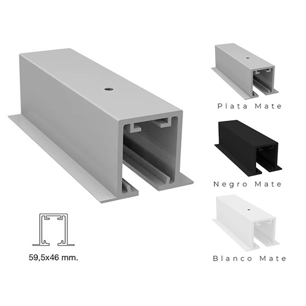 Guía oculta para puertas correderas de 110 a 160 kg