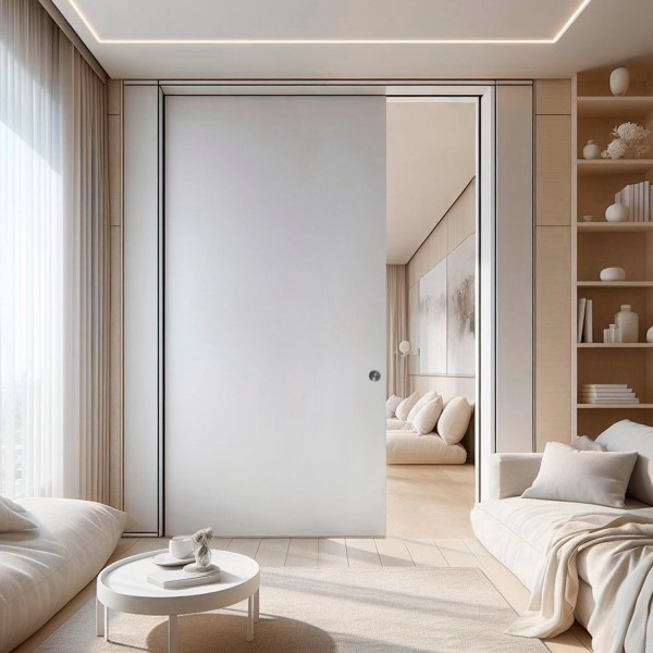 Puerta Corredera hasta el Techo Lacada Lisa