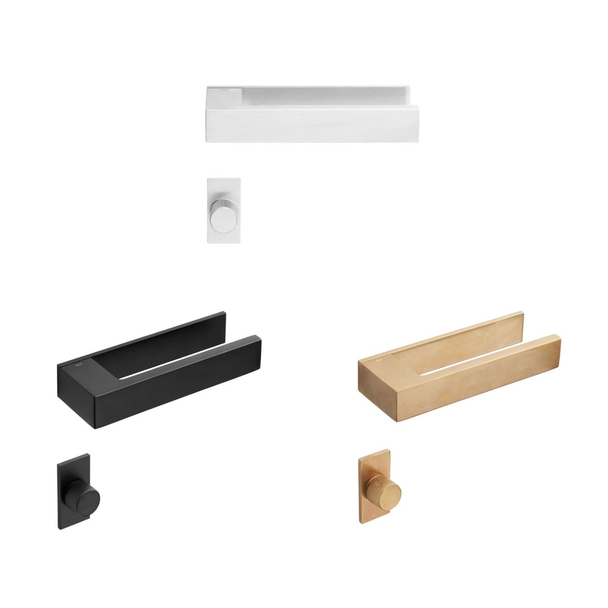 Manilla de placa horizontal con bocallave de serreta (In)finito DND Handles