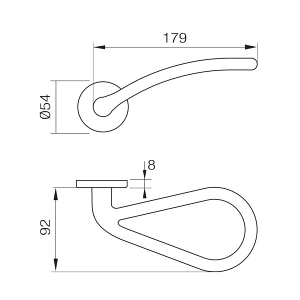 FREELY - Maneta para puertas accionable con el codo