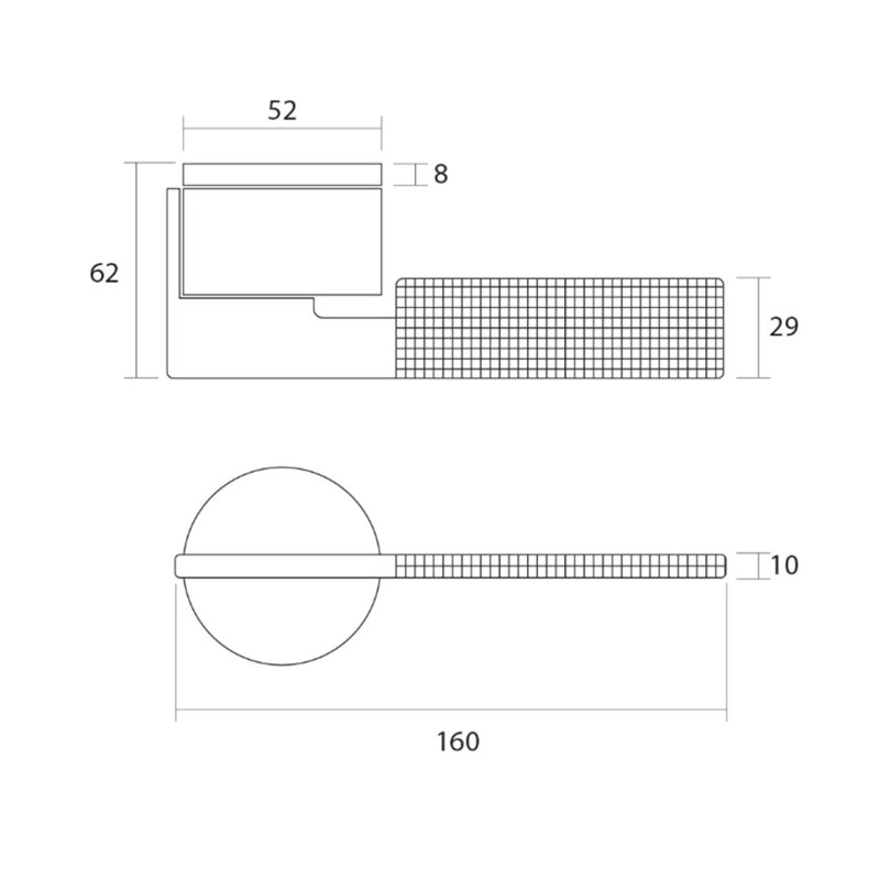 NICOLE - Roseta redonda en cuero by...