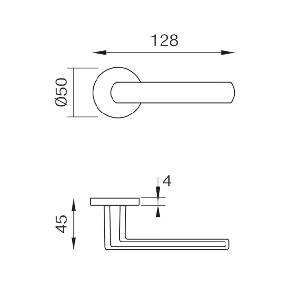 LUCE FINE - Maneta de roseta redonda design by DND Handles