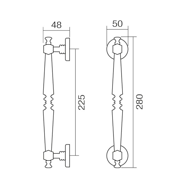 MANEGA - Manillón para puerta corredera