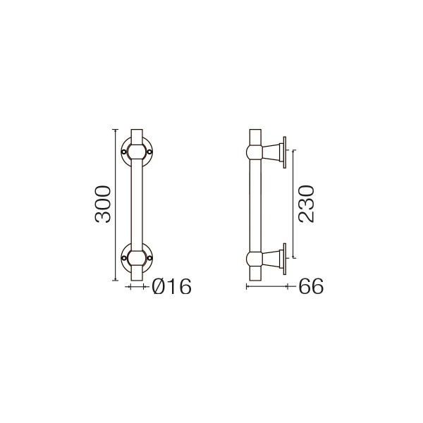 Manillón para puerta corredera Chemin de Fer by Mi Satori