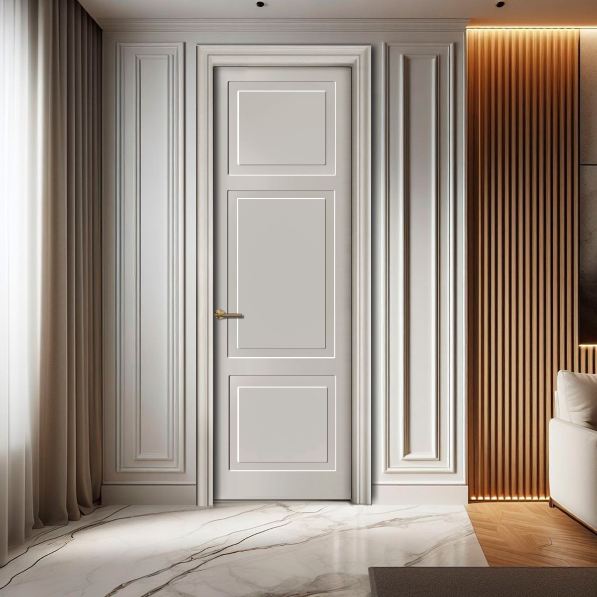 Puerta Interior Lacada Modelo Ivrea T
