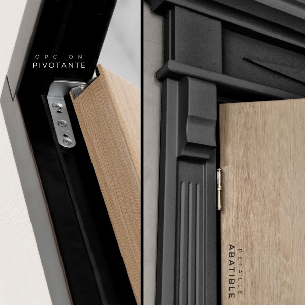 Puerta de madera lisa