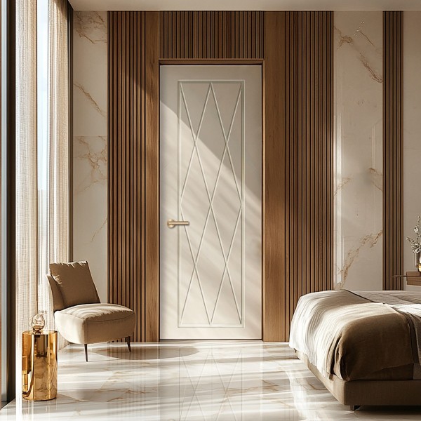 Puerta Interior Lacada Modelo Rombo