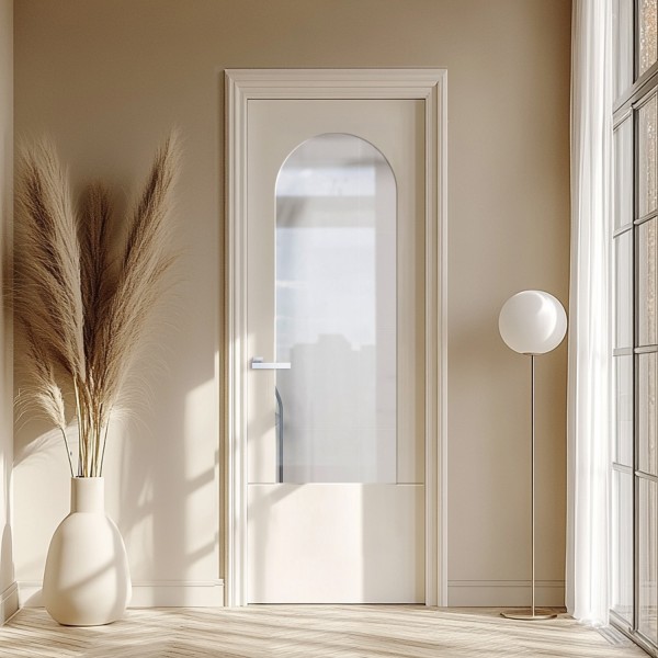 Puerta Interior con Cristal Lacada Leia V