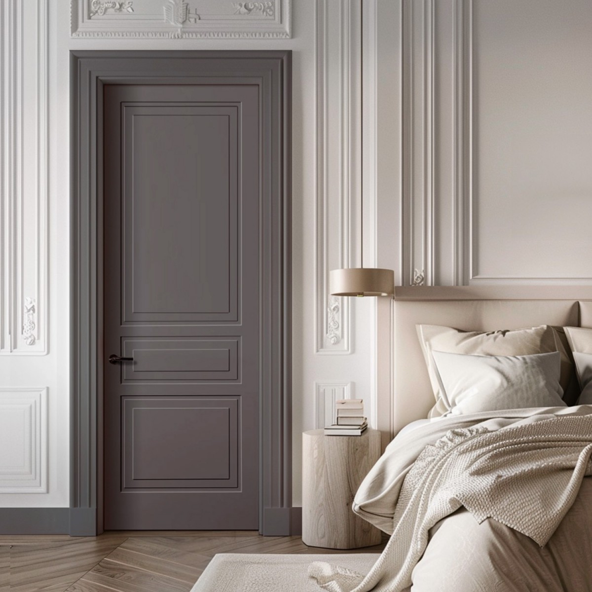 Puerta Interior Gris Modelo Marsella S